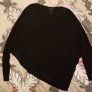 Poncho assymetrical sweater